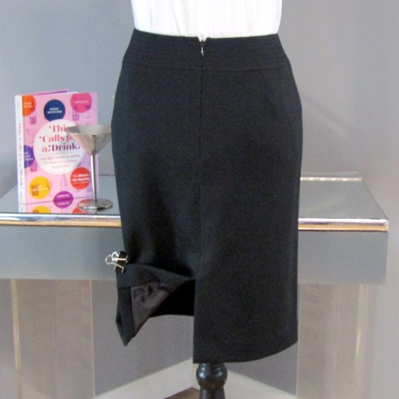 NWT Tahari ASL Black Skirt Size 6P Petite - Picture 3 of 5